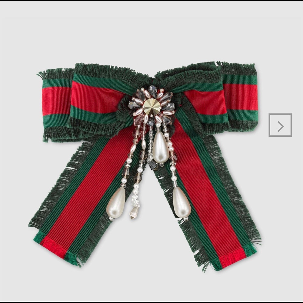 Gucci Web bow brooch